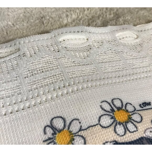 Cow & Sheep Farmhouse Valance Kitchen 78"W x 12"L Lace Curtain Panel - Picture 7 of 7